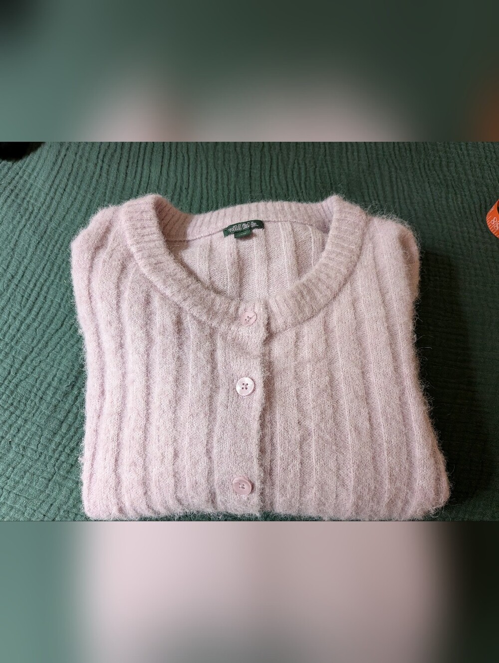 Wild Fable Cardigan Pale Pink Button Down Vintage Cropped Ballet